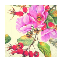 Wild Rose Eco Decoupage Napkin - 1 pc