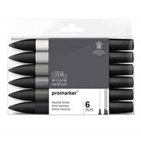 Winsor & Newton Promarker Marker Set - Neutral Shades