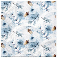 Winter Acorns Decoupage Napkins - 1 pc