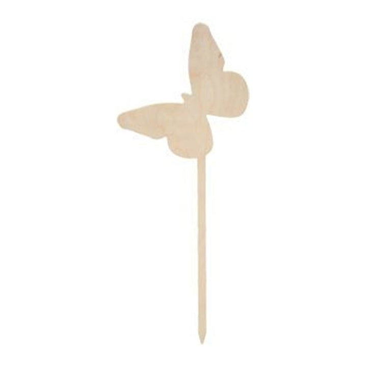 Wooden Butterfly Cutout Pick, 28 cm