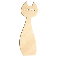 Wooden Cat Bookmark