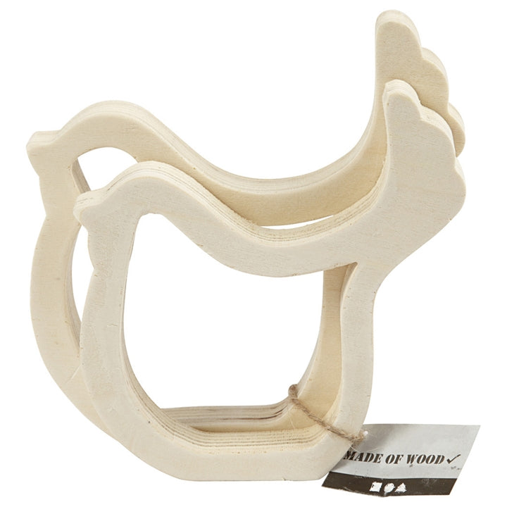 Wooden Chicks - Silhouettes, Set of 2