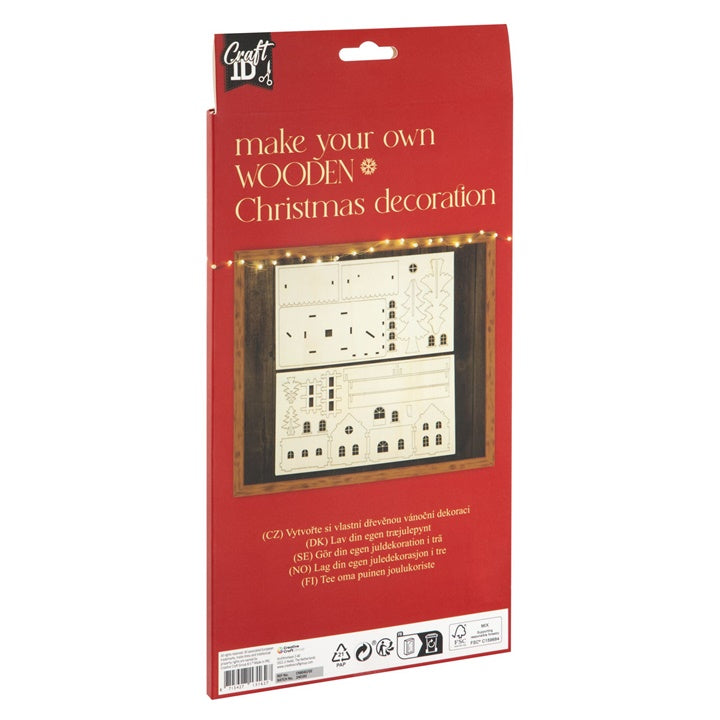 Wooden Christmas Decoration House
