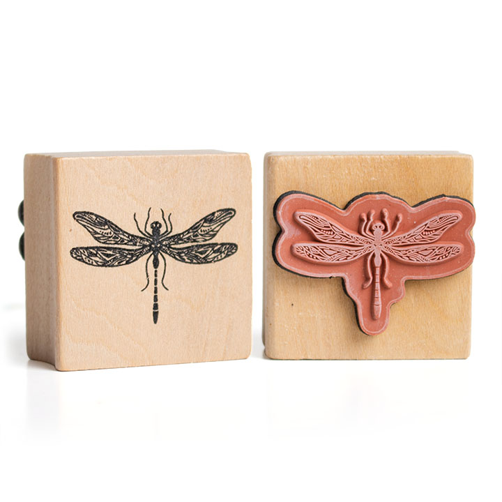 Wooden Dragonfly Stamp