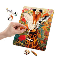 Wooden Giraffe Puzzle, 130 pcs