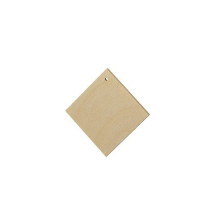 Wooden Jewelry-Making Blank, Square, 2 cm