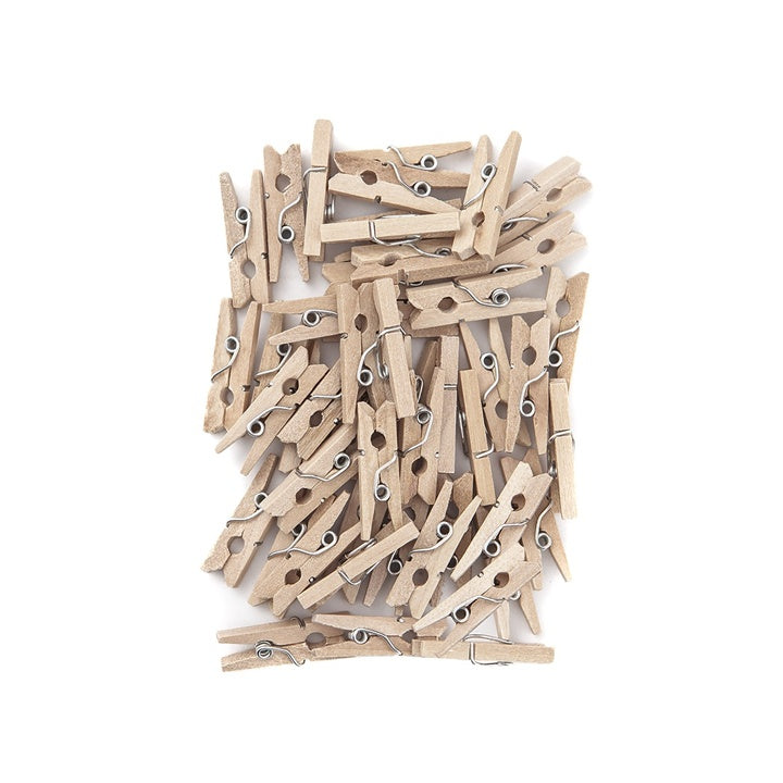 Wooden Mini Clothespins 2.5 cm – 40 pcs