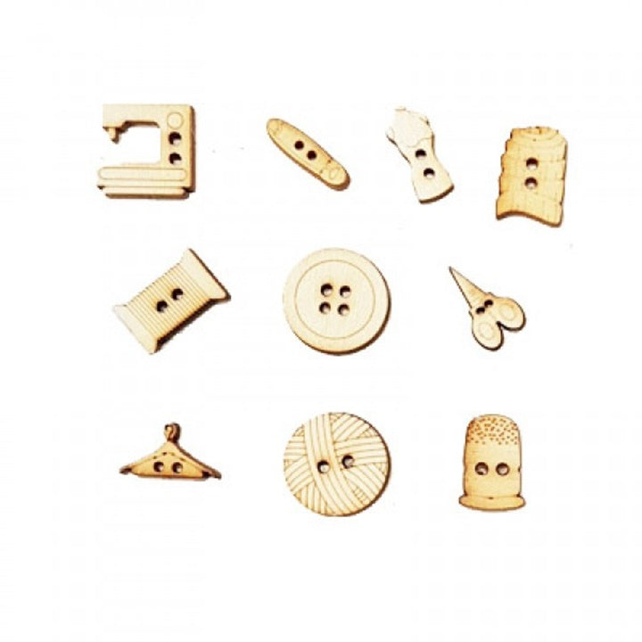Wooden Miniature Buttons | Various Sets — Image 1