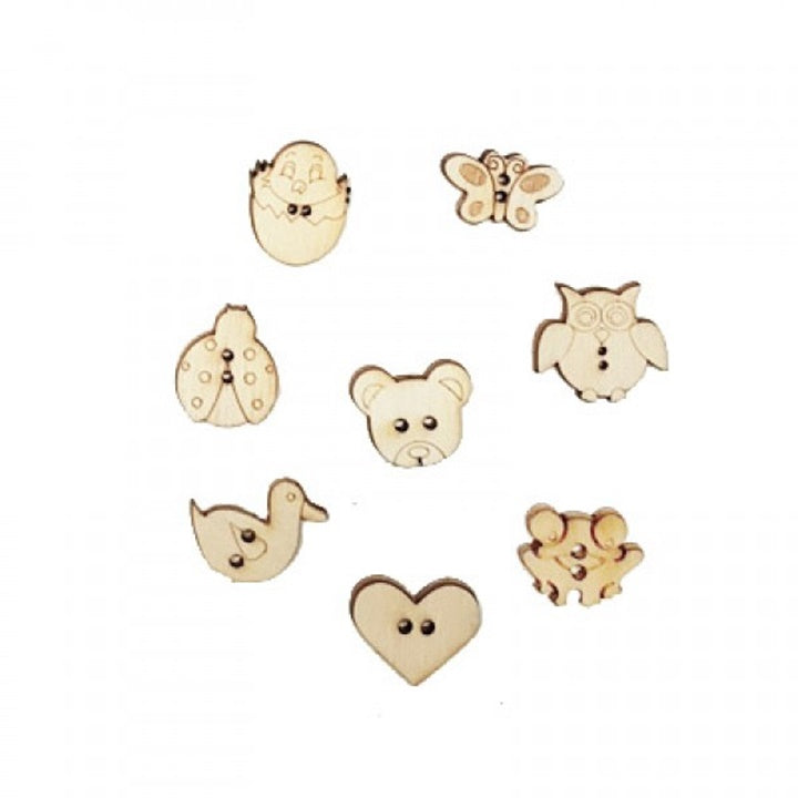 Wooden Miniature Buttons | Various Sets — Image 3