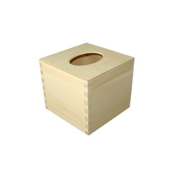 Wooden Tissue Box, Square