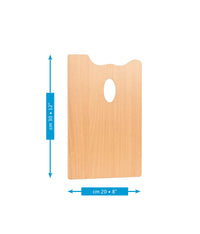 Wooden painting palette - rectangular MABEF - 20 x 30 cm