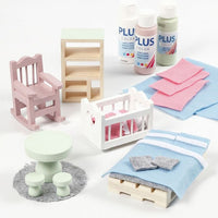 Wooden Rocking Cradle 8 x 5.5 cm