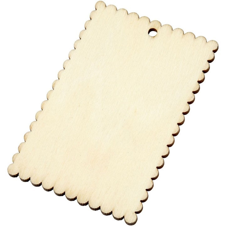 Wooden Tags for Crafting, Set of 8
