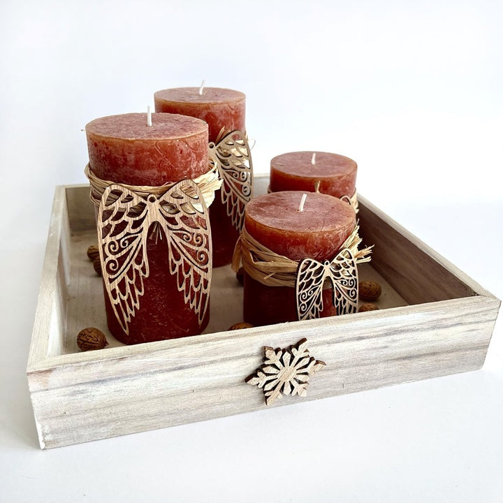 Wooden Wings 9 cm / Set of 6