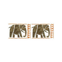 XL Elephant Stencil 22x67 cm