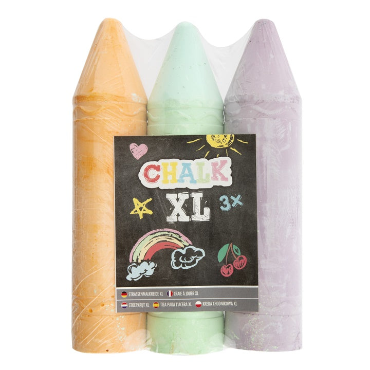 XL Sidewalk Chalk, 3 pcs | Various Shades | Image 2