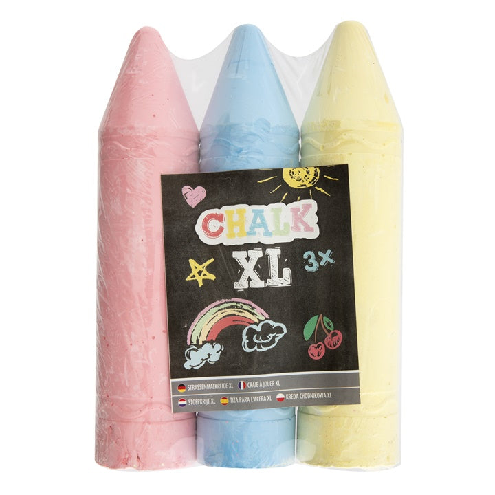 XL Sidewalk Chalk, 3 pcs | Various Shades | Image 3