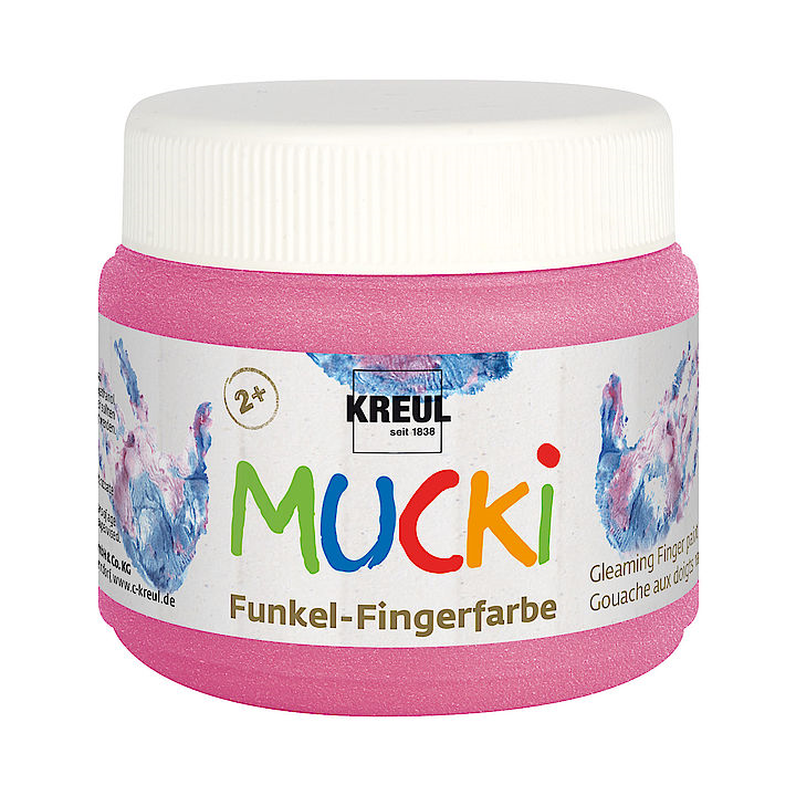 Peinture aux doigts scintillante KREUL MUCKI 150 ml