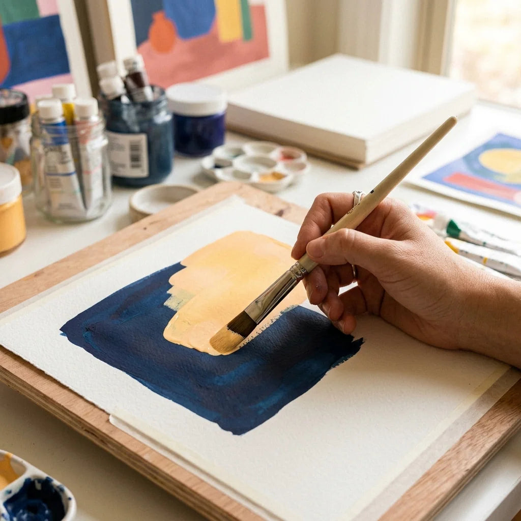 Opaque Gouache Layers