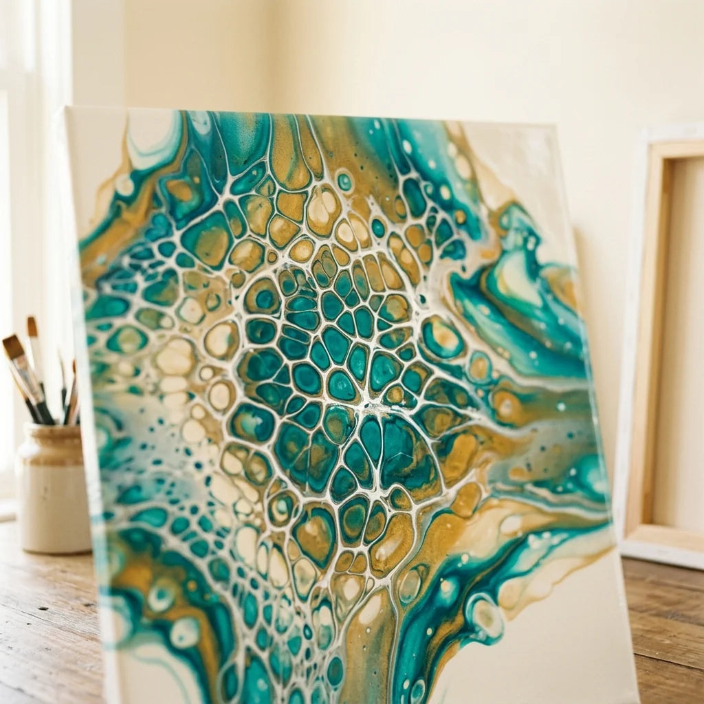 Cell effect achieved with pouring medium