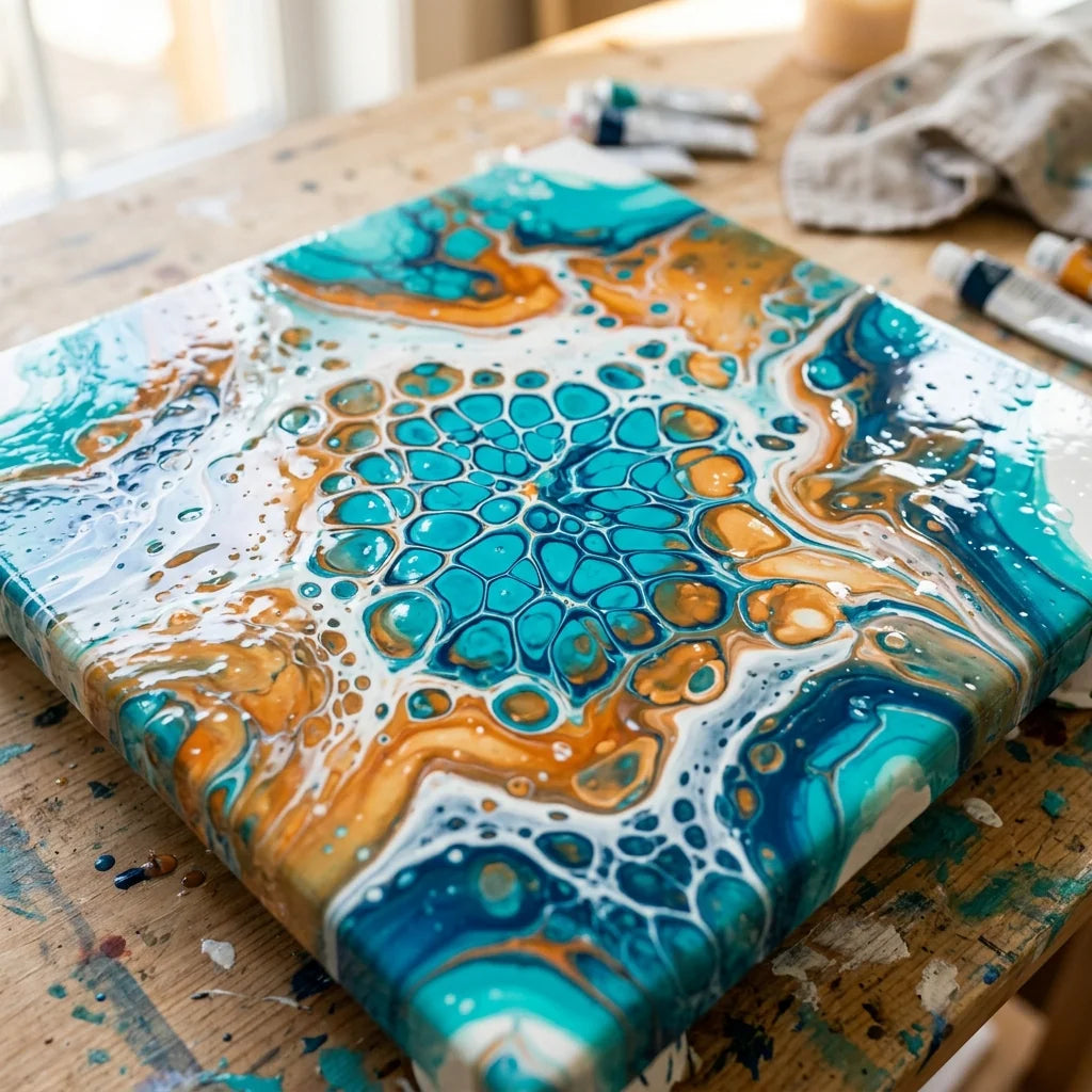 Cell effect created with Pouring Medium