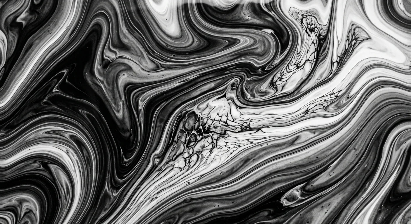 Smooth color transitions in the pouring technique