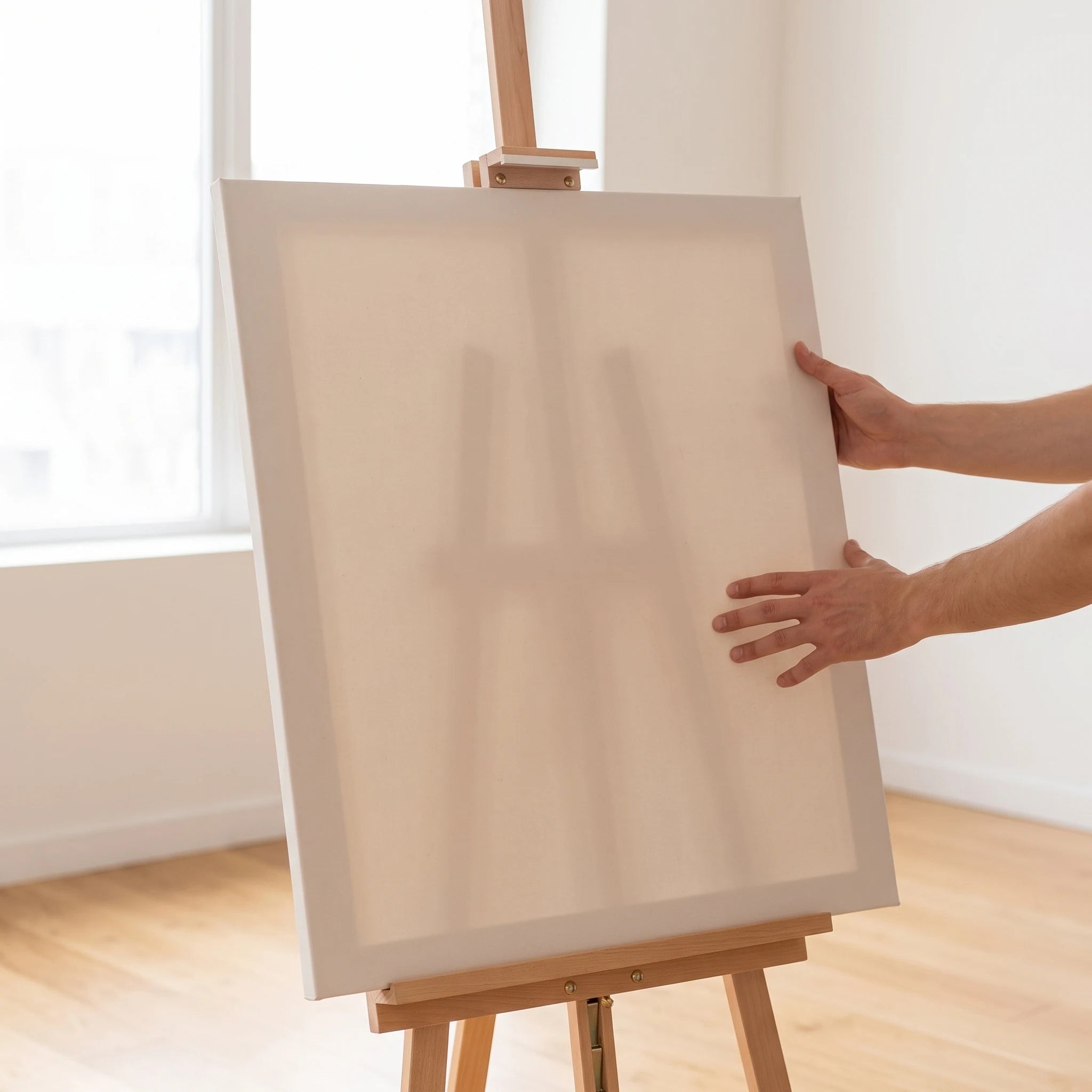 Large canvas formats up to 133 cm on the MY HOME Easel